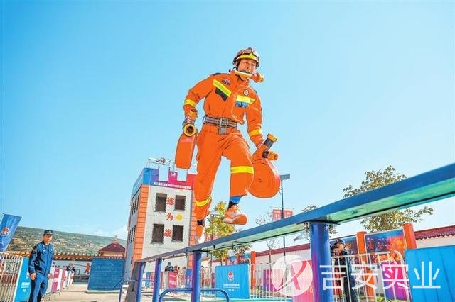 第三届甘肃省消防行业职业技能竞赛现场速写